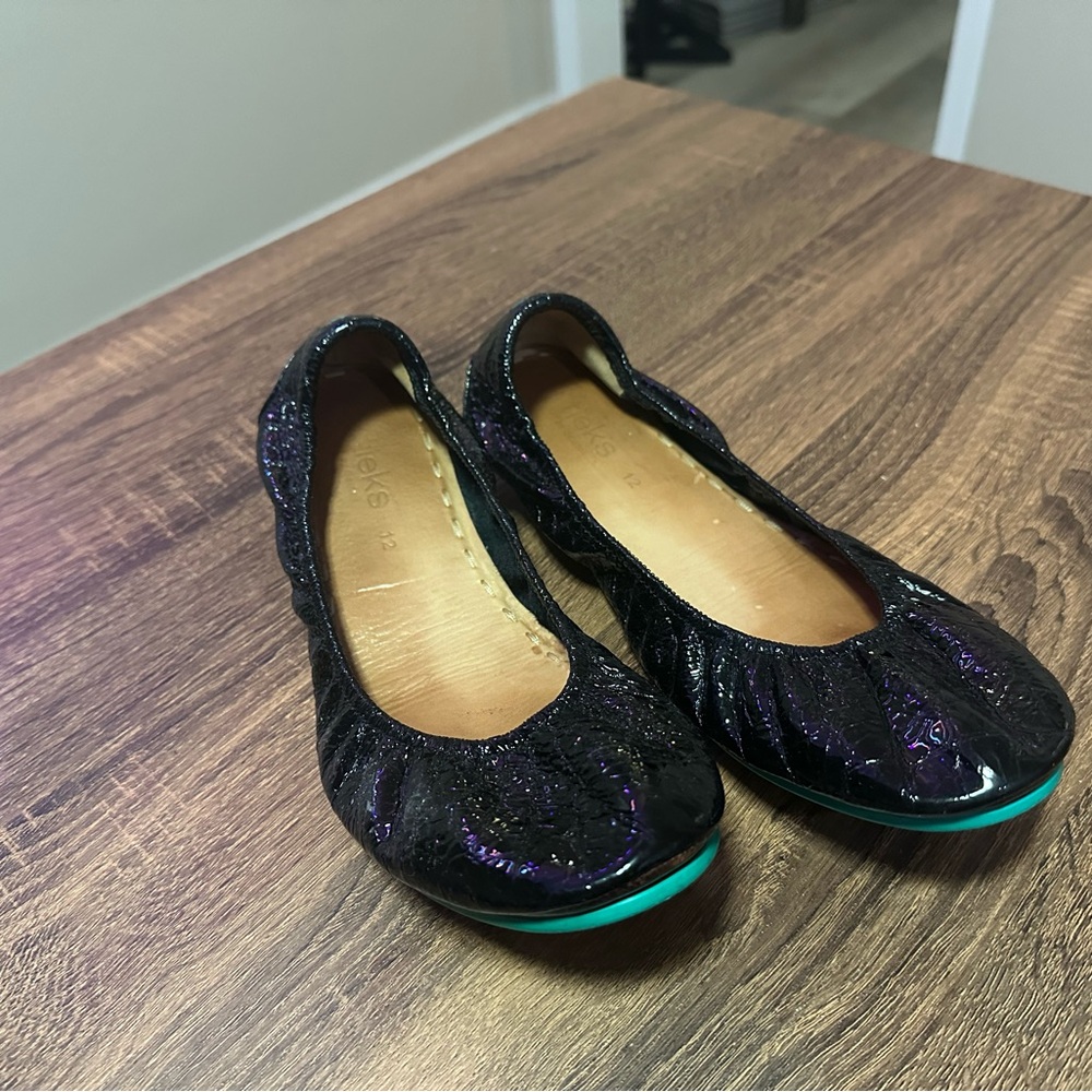 Tieks Patent Black Leather 12
